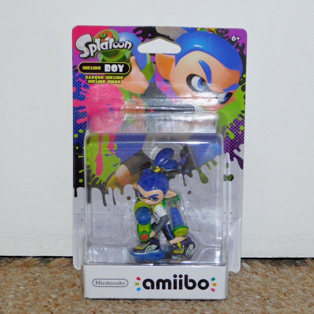 Nintendo Splatoon Inkling Boy Amiibo Figure MIB Brand New Wii U 3DS NA